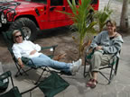 Pam and Coleen resting up at Baja Outpost for another whale visit