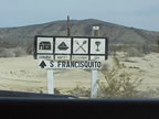 The sign for Punta San Franciscquito