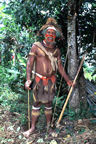 Huli warrier with bow and arrow