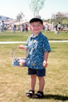 Grandson Logan  -  Easter 2002