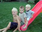 Three grandsons, Cameron, Logan, Ryan
