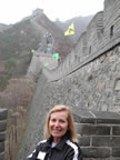 Pam at the Great Wall