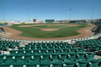 Lancaster Municipal Stadium, home of the Jet Hawks (California League).  Thanks John Laferney!!