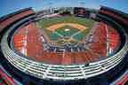 Shea Stadium in New York, home of the Mets.