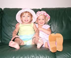 Granddaughters Megan and Elizabeth.